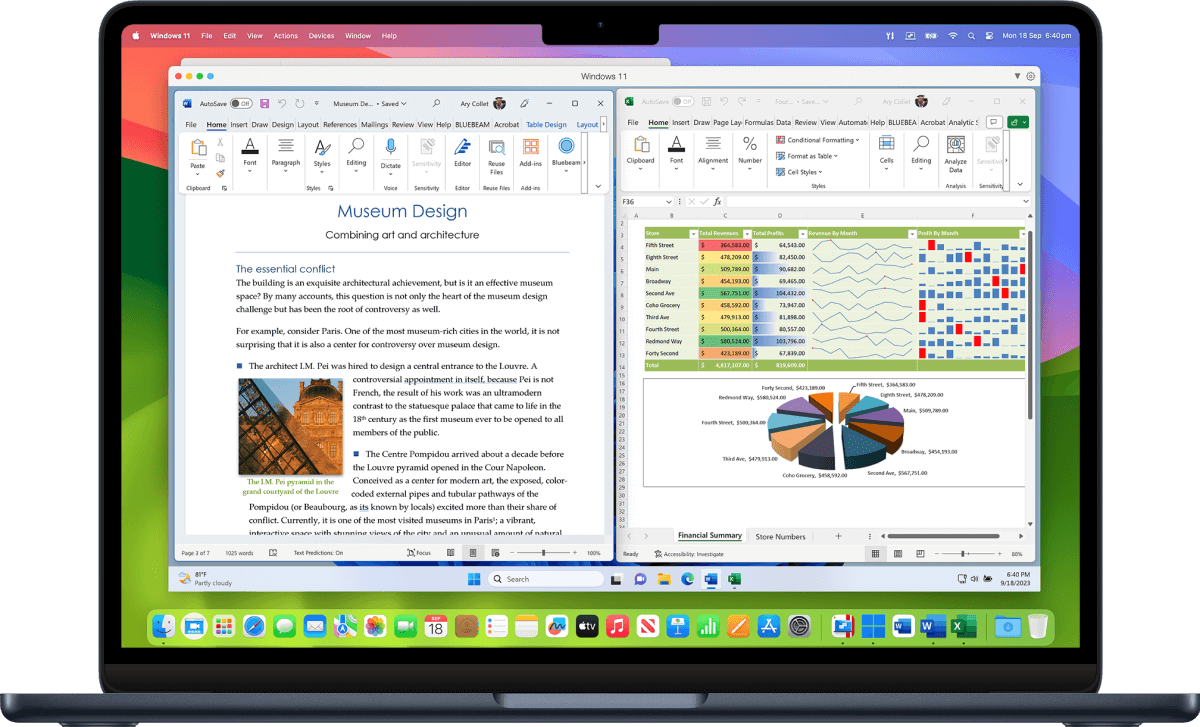 畅享 Windows,完全集成到 Mac 环境中所带来的绝佳性能